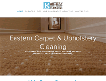 Tablet Screenshot of easterncarpetcleaning.com